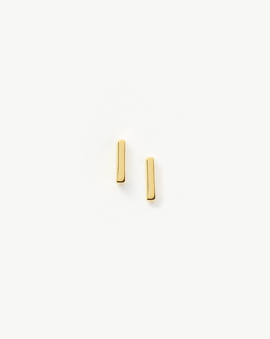 Bar Stud Earrings | 18ct Gold Vermeil