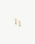 Bar Stud Earrings | 18ct Gold Vermeil