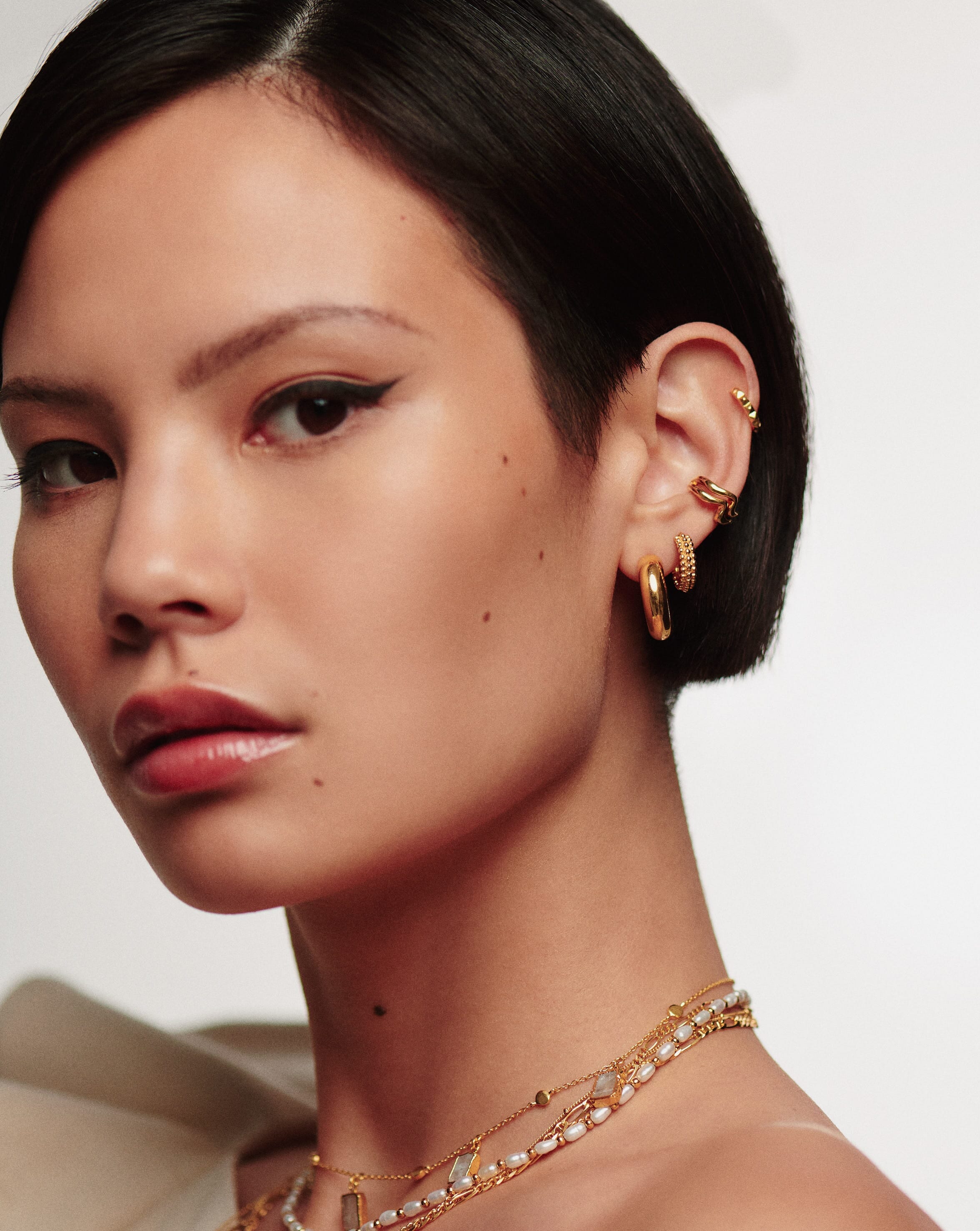 Chubby Small Hoop Earrings | 18ct Gold Vermeil