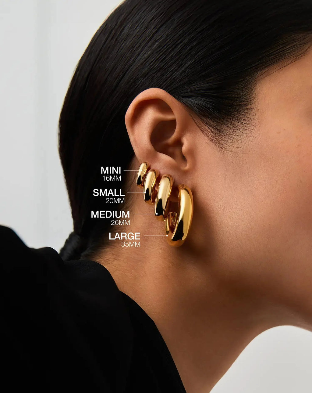 Chubby Small Hoop Earrings | 18ct Gold Vermeil
