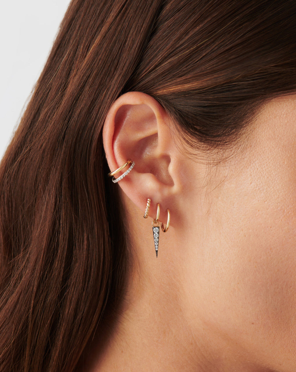Solid Gold Classic Mini Hoop Earrings