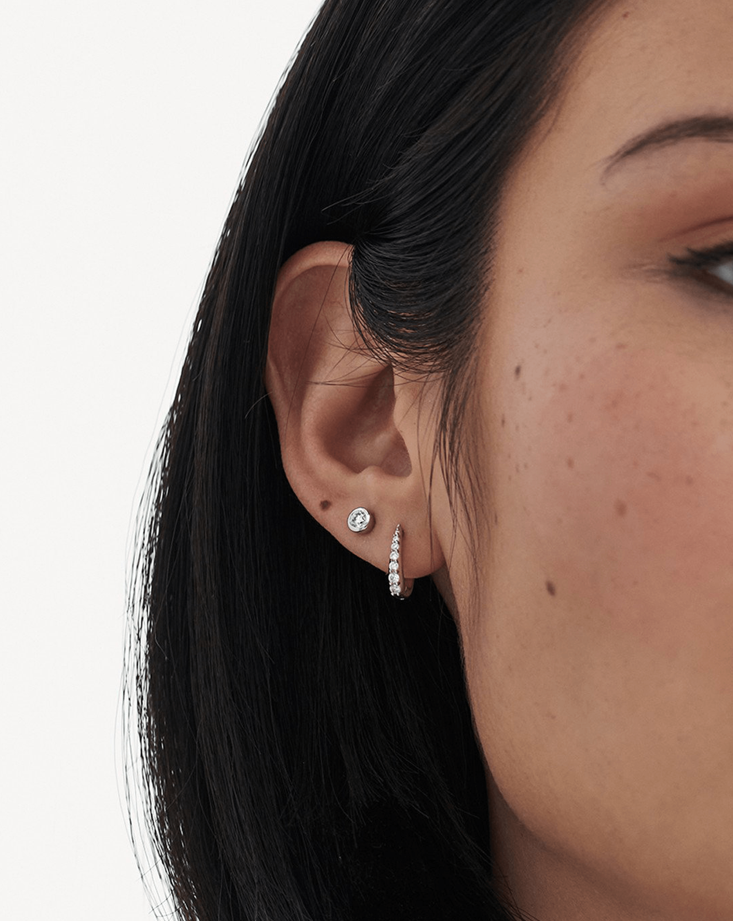 Solid Gold Classic Solitaire Stud Earrings