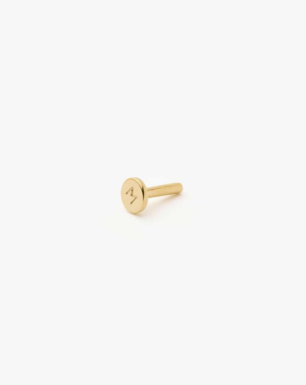 Solid Gold Trio Flat Back Stud Earring | 14ct Solid Yellow Gold