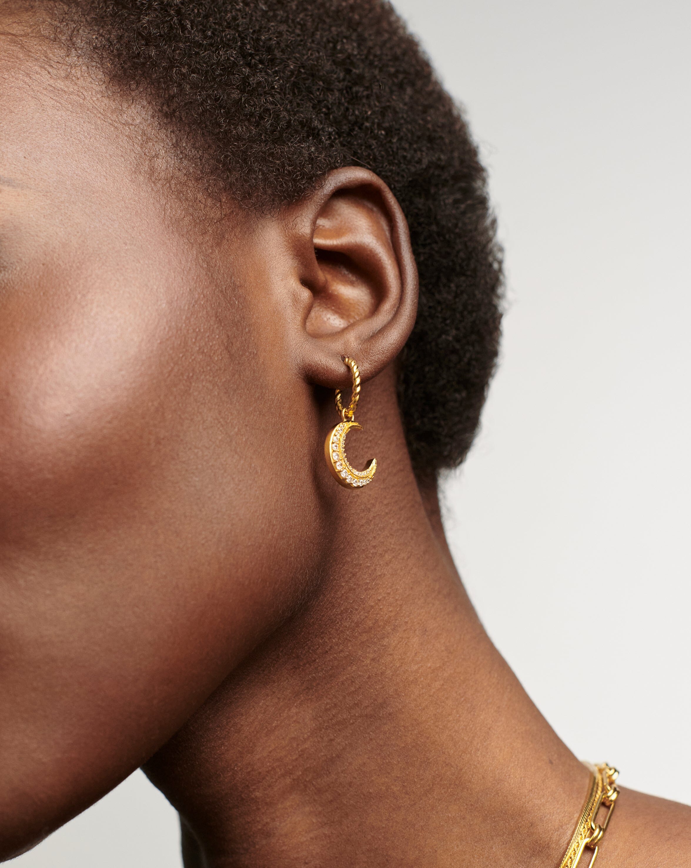 Harris Reed Moonlight Charm Hoop Earrings